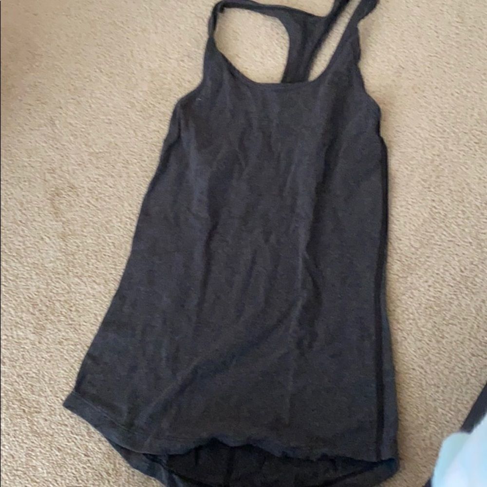 Lululemon grey racer back size 2